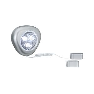 70500 Светильник TriLED mit Magnetkontakt 3x1,5AAA The TriLED cabinet light is switched on using a magnetic contact on opening a cabinet door, turning back off again when it is closed. Easy to install using adhesive pads: 705.00 Paulmann
