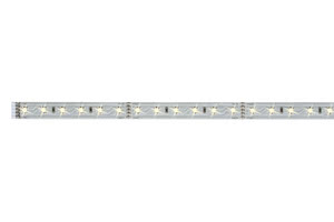 70581 MaxLED strips are so powerful that they can easily be used as room lighting. They are real highlights especially in profiles. Warm white strips provide a cosy and relaxed room and workplace light. Where required, you can extend your basic set using single strips. Please note in your planning the maximum length specified for the basic set, which must not be exceeded. 705.81 Paulmann
