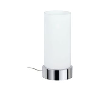 77029 Светильник настольный 1x40W Pinja 230V E14 Хром/Опал Fresh and smart design, easy to use: you canвЂ™t go wrong with the handy Pinja table luminaire. And its touch dimmer and cylindrical opal glass lampshade also contribute to the lighting conditions. Also completely suitable for the evening table or on the windowsill. 770.29 Paulmann