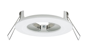 93635 With their modern design, Nova recessed spotlights blend in with all styles of furnishing. Choose the socket and lamp yourself. The lamps can easily be fixed using a clamp in the inside of the mounting ring - snap rings are thus not required. 936.35 Paulmann