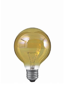 19267 Лампа накаливания 230V 60W Е27 Шар (D-80mm, H-120mm) золото 192.67 Paulmann