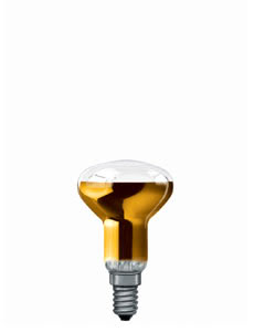 Reflektorlampe R50 Akzent 40W E14 85mm 50mm Vollgold