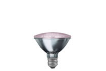 High-voltage halogen reflector lamp PAR30, 75 W E27, rosГ©