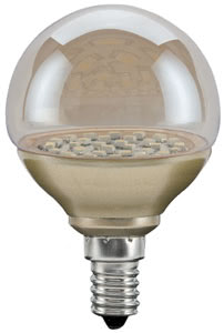LED globe 60 1x2,3W E14 doré