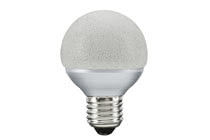 LED Globe 60, 3 W E27 ice crystal, clear 230 V