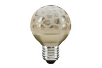 LED Miniglobe 60 1x2,3W E27 Krokoeis gold