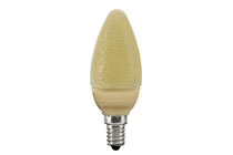LED Kerze 1,4W E14 Eiskristall Bernstein
