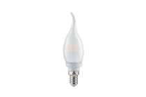 28171 Лампа LED свеча на ветру 2,2W E14, матовая Candle bulbs for use with chandeliers, ceiling and wall lamps. 281.71 Paulmann