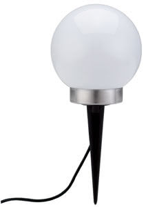 LED Gardenball RGB Spiessleuchte 2x3W IP44 Opal 12V Kunstoff/Metall