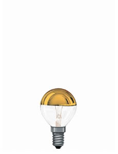 Tropfenlampe 40W E14 75mm 45mm Gold