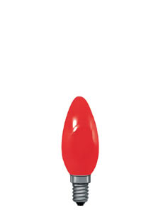 Flamme 25W E14 97mm 35mm Rouge