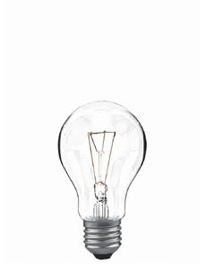 41810 Лампа накаливания 230V 15W E27 Универсал (D-60mm, H-105mm) прозрачный The general lamp in the original shape of electrical lighting. 418.10 Paulmann