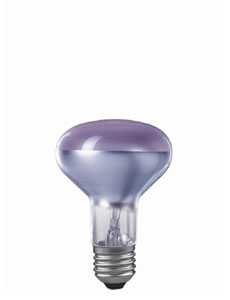 Reflektorlampe Neodym R80 Pflanzenwachstum 60W E27 110mm 80mm Rosé