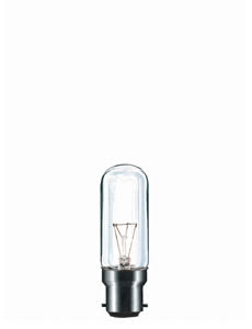 54041 Лампа накаливания 230V 40W B22d Цилиндр №4 (D-25mm, H-80mm) прозрачный 540.41 Paulmann