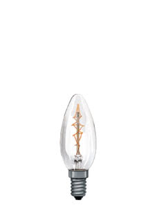 55140 Лампа Рустика свеча, прозрачн., E14, 35мм 40W Candle bulbs for use with chandeliers, ceiling and wall lamps. 551.40 Paulmann