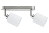 Spotlights Zylino Balken 2x40W GZ10 Eisen geb/Weiss 230V Metall/Glas