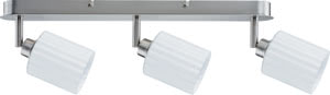 Spotlights Zylino Balken 3x40W GZ10 Eisen geb/Weiss 230V Metall/Glas