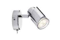 60178 Светильник SL Futura LED Rondell 1x3,5W GU10 Chr The single-lamp -Futura- spotlight sets new benchmarks in energy-efficiency under the maxim of -tomorrow"s technology today-. The product includes an interchangeable lamp on delivery and is suitable for wall and ceiling mounting. The gently targeted diffusion of light ensures pleasant room illumination and enables you to set lighting accents. 601.78 Paulmann