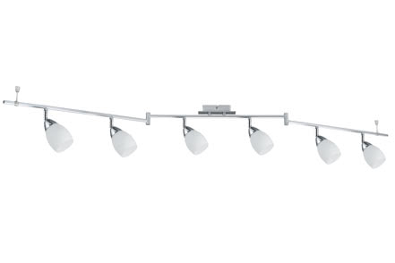 LED Spotlight 6x3W Wolba, 230V, Chrome matt