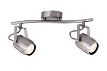 LED Spotlight 2x3,5W Gamma, 230V, GU10, Brushed nickel