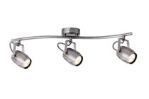 LED Spotlight 3x3,5W Gamma, 230V, GU10, Brushed nickel