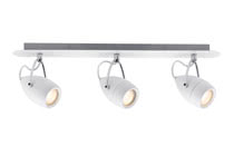 Spotlight LED 3x3,5W Drop IP44 bar, 230V, White/chrome