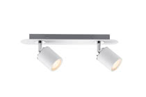 Spotlight LED 2x3,5W Tube IP44 bar, 230V, White/chrome