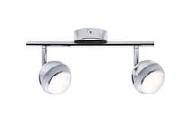 LED spotlight, 2x4,6W Scoop, 230V, Chrome