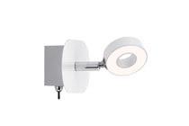 LED spotlight, 1x4,3W Cycle, 230V, White/chrome