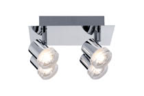 LED spotlight, 4x3,2W Pearl, 230V, Chrome