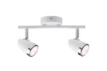 LED spotlight, 2x3,5W Root 230V, White/chrome