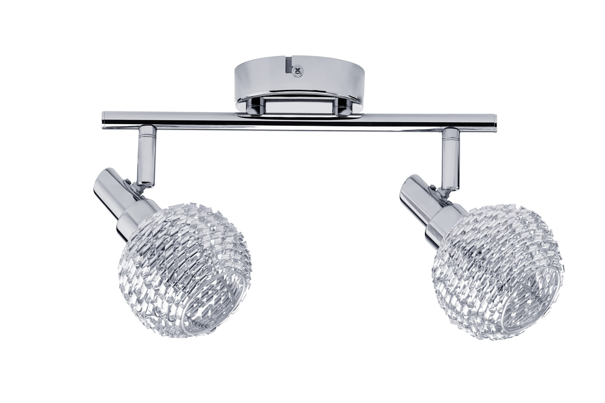 Halogen Spotlight 2x42W Curl, 230V, Chrome