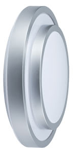 WallCeiling Stepino 22W T5 325mm Silber/Weiss 230V Metall/Acryl
