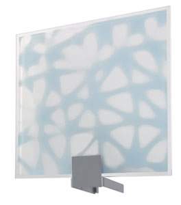 WallCeiling DS Modern Deco-Set WL Plain Blow 220x200mm Metall/Glas