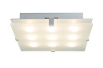 70129 Светильник Xeta 24W LED 300x300mm Chr-m Delicate points of light, floating fixtures and weighty satin glass make the Xeta wall and ceiling luminaire a sophisticated light source for high-class interiors. Using cutting-edge LED technology, Xeta provides even room light. 701.29 Paulmann