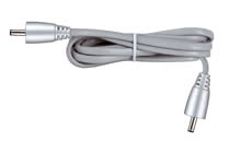 FixLED connecting cable, 1.5 m, Chrome matt, plastic, metal