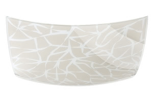 DS ceiling lamp, decorative square Branches, Glass