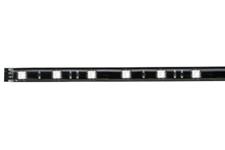 YourLED Stripe 97cm RGB IP44, black, clear-coated