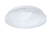 Berengo ceiling lamp IP44 max. 2x60 W, white, alabaster, metal, glass