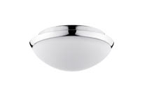 Ceiling lamp Polar, HF sensor LED IP44 11W, chrome, Opal, metal, glass