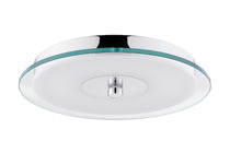 Ceiling lamp Pollux, LED IP44 14W, chrome, white, metal, acrylic
