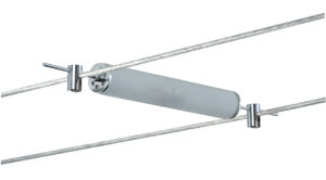 Wire System Light&Easy Spot Pipeline 2x10W G4 Chrom/Satin 12V Metall/Glas