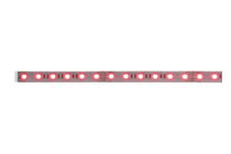 70573 MaxLED strips are so powerful that they can easily be used as room lighting. They are real highlights especially in profiles. Thanks to the atmospheric colour change function they create an individual living ambience вЂ“ where anything is possible, ranging from uni-coloured continuous lighting to multi-coloured light effects. A wide variety of colour mixes can be generated from the red, green and blue (RGB) colours. In addition to the strip, the basic set contains a suitable ballast and a control unit. Where required, it can be extended with additional strips and connectors. Please note in your planning the maximum length specified for the basic set, which must not be exceeded. 705.73 Paulmann