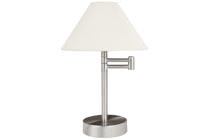 79380 Светильник настольный Елена 1x40W E14 белый The Helena table luminaire features a classic and functional design. Its swivel arm also makes it suitable as reading lamp on the side table beside a sofa or armchair. It gives your interior design a comfortable accent and distributes a pleasant light through the textile screen. 793.80 Paulmann
