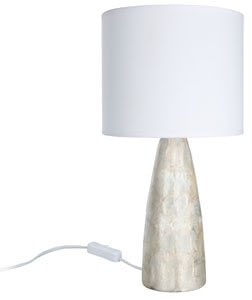 Table&Desk Capiz Conical Table Lamp 370mm Ø200mm max.40W E14 pearl 230
