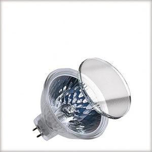 High-voltage halogen reflector lamp, cold light, 35 W GU5.3, silver 12 V