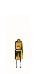 Halogen Stiftsockel mit Transversalwendel 5W G4 12V 9mm Gold