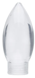 Cristal Lámpara de vela Minihalogen Claro