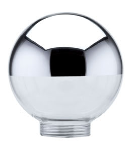 Glas Globe 80 kopfspiegel silber