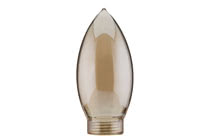 87553 Glas Kerze Minihalogen Gold Candle bulbs for use with chandeliers, ceiling and wall lamps. 875.53 Paulmann